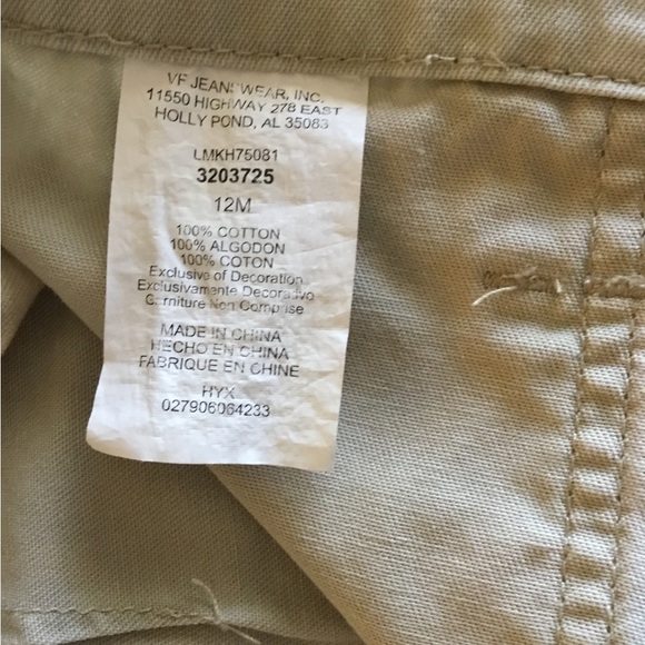 Lee at The Waist Capri Pants by VF Jeans Wear, Inc. SZ 12M - Picture 8 of 9